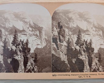 Stereoscopic - Stereograph Card - Yo Semite Valley, California
