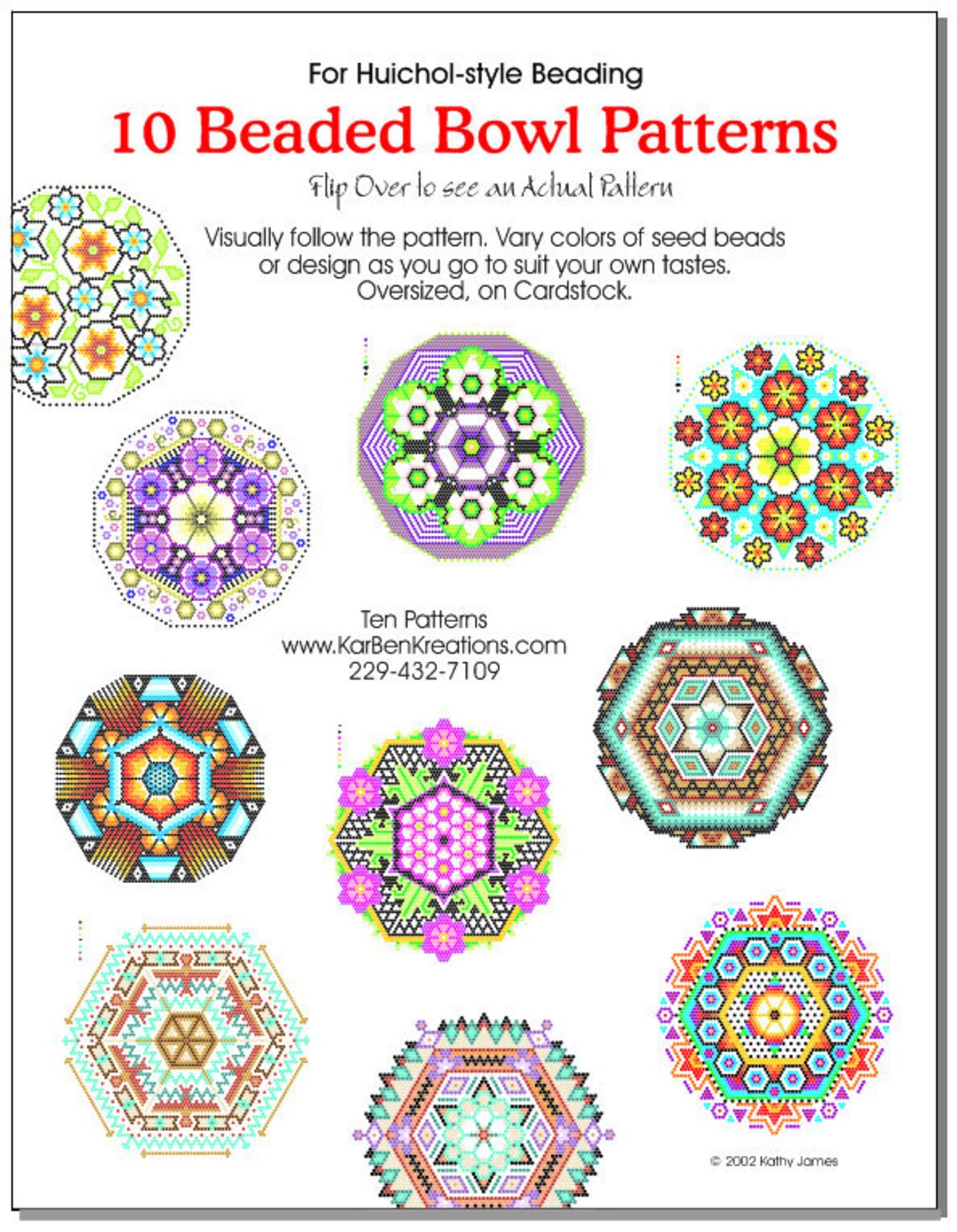 10 Beaded Bowl Patterns for Huicholstyle Beading Etsy