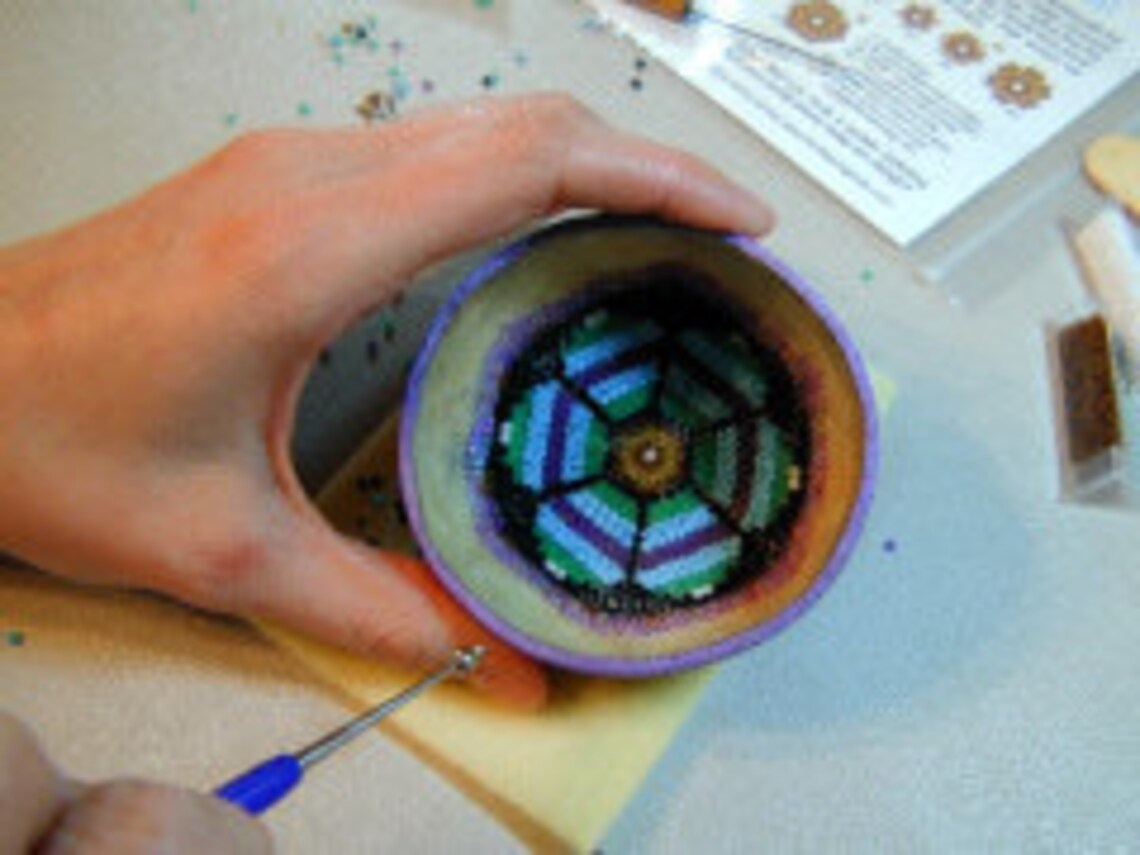 10 Beaded Bowl Patterns for Mexican Indian Huicholstyle Inlay Etsy