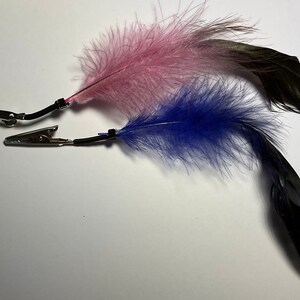 Alligator clips, feather hair clips, credit card clips. 25 clips image 9