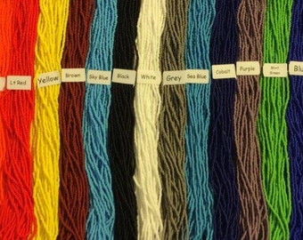 Opaque Seed Beads Size 11 Hanks Lots of Colors