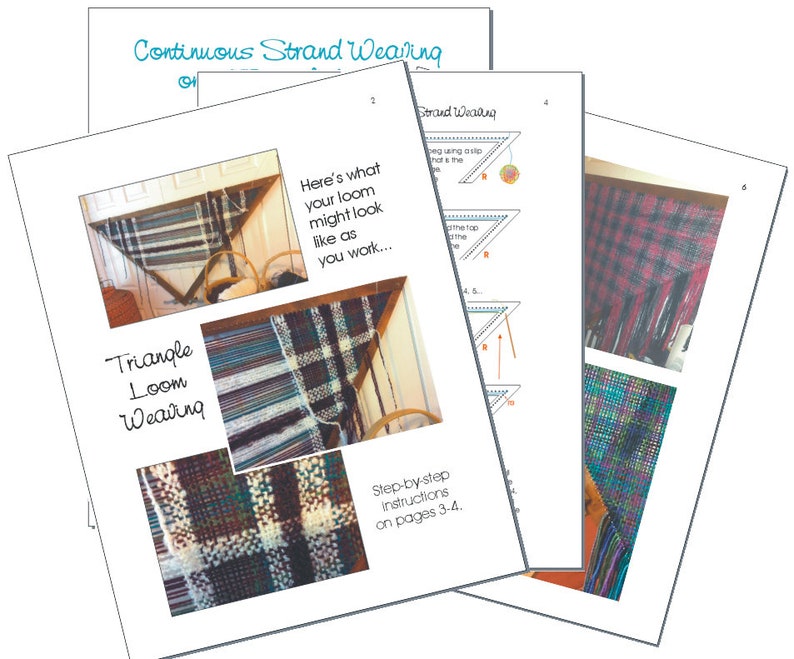 Triangle Loom Tutorial Digital Download 6 Pages Continuous Strand triangle-loom-tutorial-digital-download-6-pages-continuous-strand