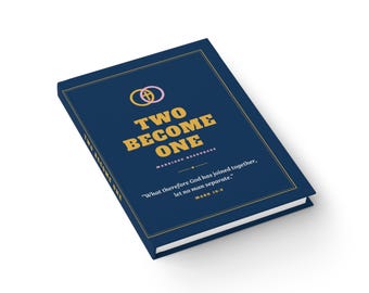Two Become One Journal | Married Christian Scripture Ruled Notebook