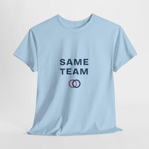 Same Team T-Shirt | Matching Couples Rings Graphic Tee