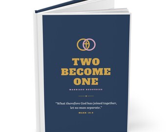 Two Become One Hardcover Journal | Marriage devotional notebook