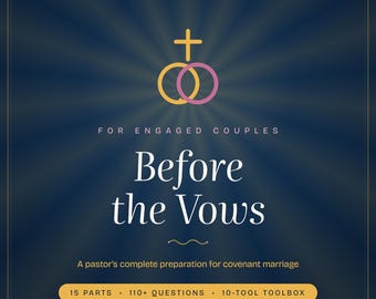 Premarital Counseling Workbook Printable | Christian Marriage Prep for Engaged Couples to Work Through Together | Bible Study PDF