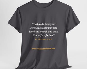 Ephesians 5:25 Scripture Tee | Christian Marriage Verse T-Shirt