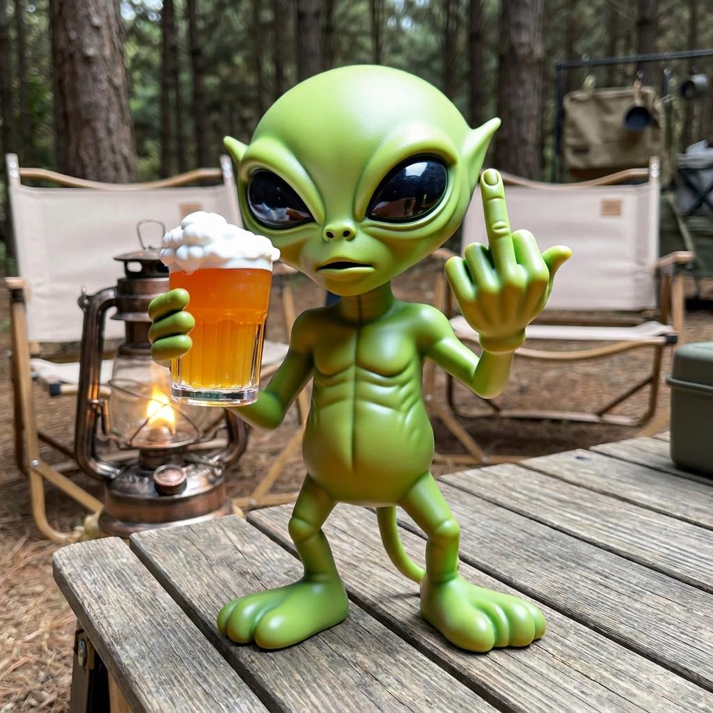 Green Alien Figurine - Etsy