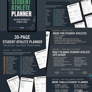 Student Athlete Planner - Academic, Sports & Performance Organizer PDF image 4