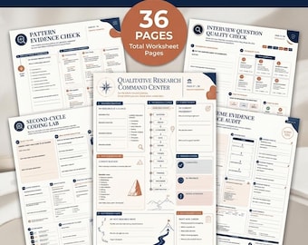 PhD Dissertation Research Planner | 36-Page Literature Review Organizer (PDF)