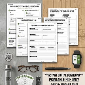 Student Athlete Planner - Academic, Sports & Performance Organizer PDF image 1