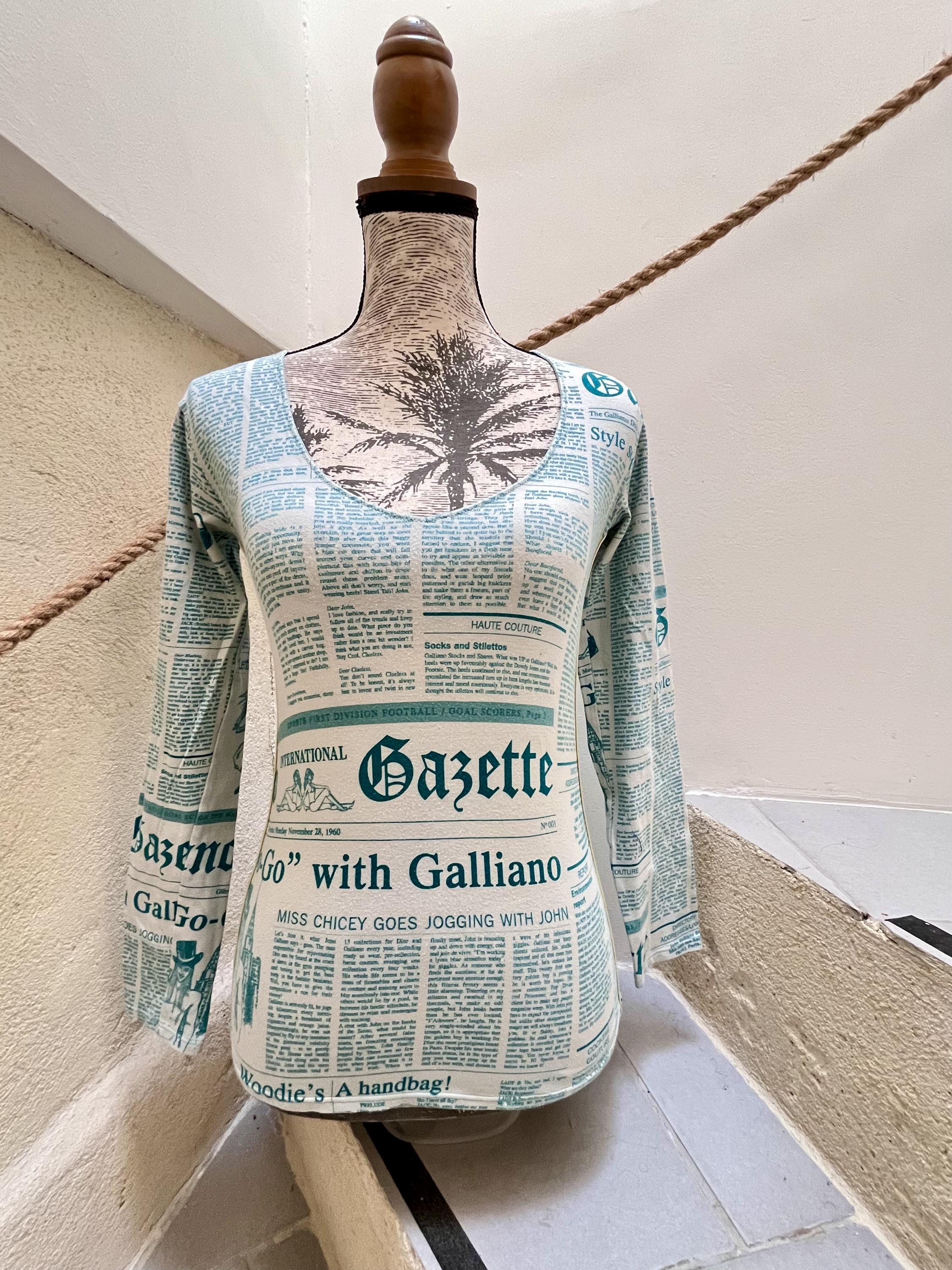 Galliano Newspaper - Etsy