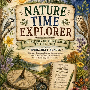 Nature Time Explorer 2 PDFs Printable Bundle | Nature Study Worksheets, Journal/Coloring Pages | Outdoor Learning PDF | Kids Nature Unit