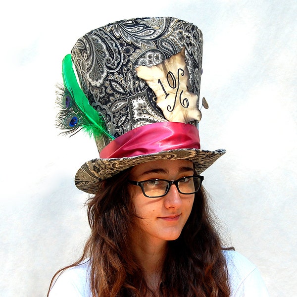 Full Sized cilinderhoed: Classic Mad Hatter - Cosplay kostuum partij foto fotografie Prop bruiloft Tophat mad hatter hoed