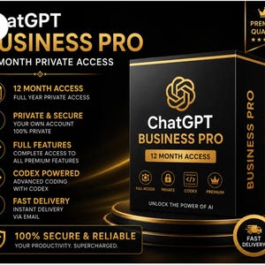 ChatGPT Private Business Pro + Codex 12-Month