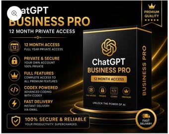 ChatGPT Private Business Pro + Codex 12 mesi
