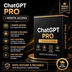 ChatGPT Pro 1 Month Subscription | Premium AI Access