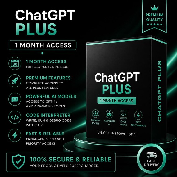 ChatGPT Plus 5.5 – 1 Months Subscription | Premium Access