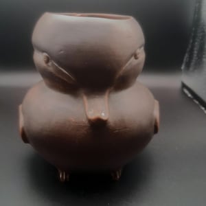 Vaso em forma de pato da cultura Colima, México pré-colombiano. Reprodução do Metropolitan Museum of Art. Vaso de tamanho médio, 17,8 cm de altura x 15,2 cm de largura.