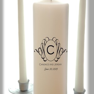 Personalized Monogram Unity Candle SET, wedding candle, weddings, wedding decorations