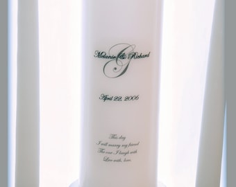 Personalized Unity Candle with Monogram, wedding candles, weddings, wedding decorations