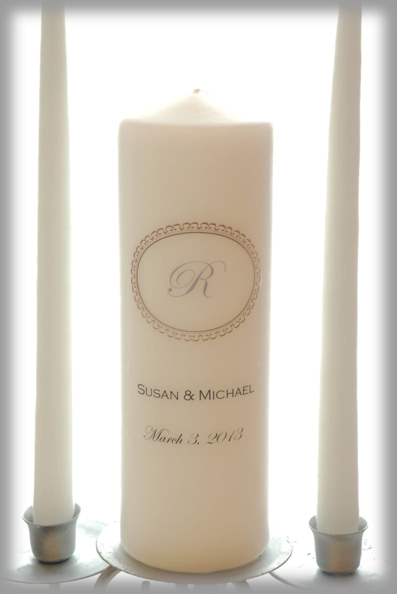 Personalized Monogram Unity Candle SET I Wedding Candle I Etsy
