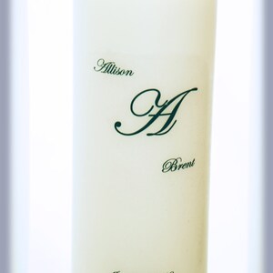 Personalized Unity Candle SET with Monogram I Wedding Candles I Wedding Gift