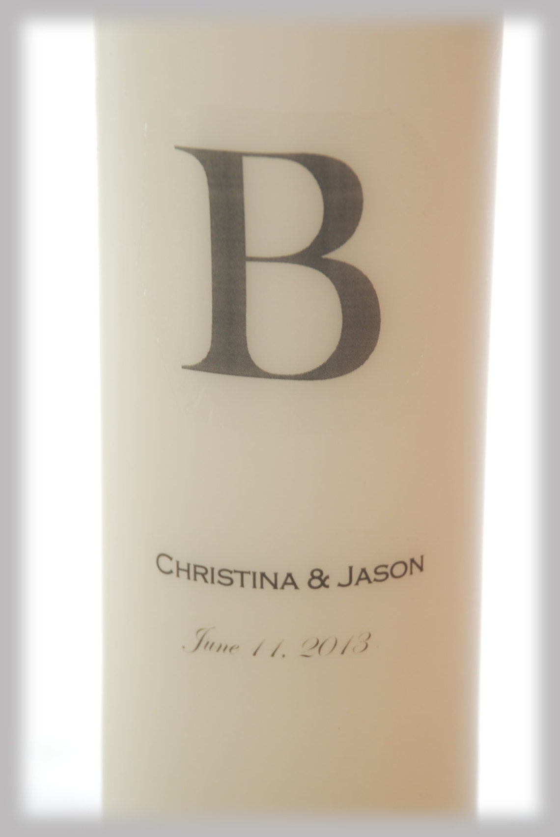 Personalized Unity Candle SET with Monogram I Wedding candles Etsy