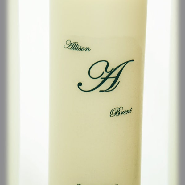 Personalized Unity Candle SET with Monogram, wedding candles, weddings, wedding decorations