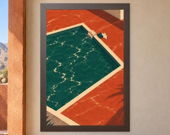 After Hours Tennis Wall Art Print | Framed or Unframed Poster