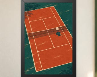 Love All Tennis Wall Art Print | Framed or Unframed Poster