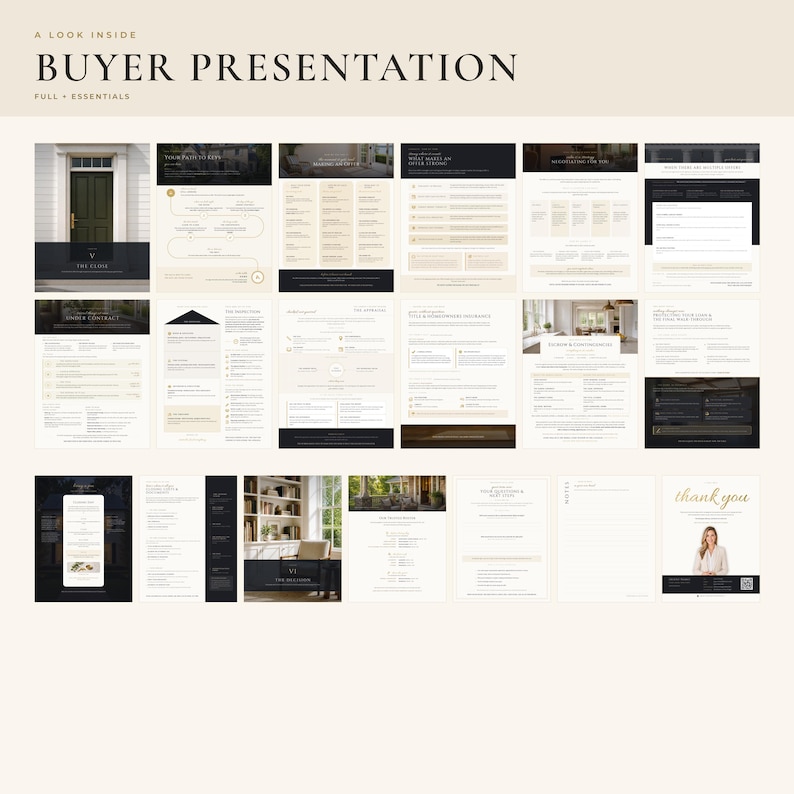 Real Estate Listing + Buyer Presentation Canva Template Bundle | Seller ...