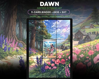 Dawn 129/94 Inspired Extended Binder Art Display (Digital Download) |  9 Pocket Binder Page | Pokemon TCG Divider | Pokemon VaultX Binder