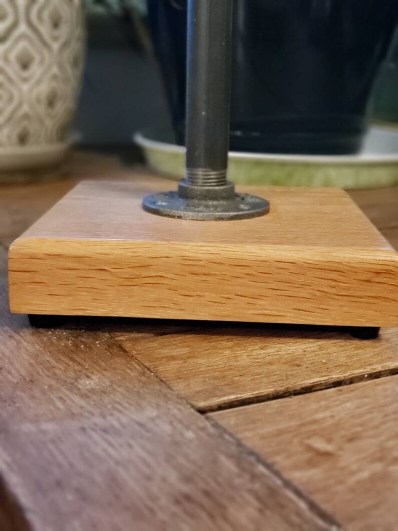 FREE SHIPPING!!! Industrial Steapunk look!! White Oak paper towel holder!