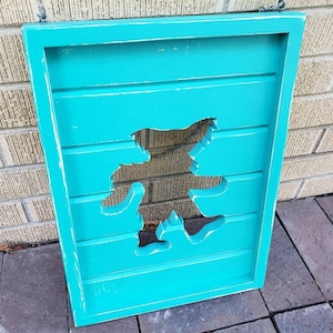 Grateful Dead Dancing Bear Sign.  Hand crafted wooden wall Art.