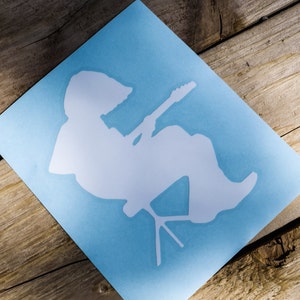 Michael Houser Silhouette Vinyl Transfer Sticker, WSMFP Decal