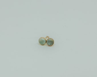 Aquamarine Studs