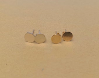 Mini Disc Post Earrings