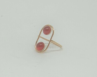 Carnelian Duplex Ring