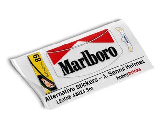 Alternative Stickers - LEGO® Set 43024 - Ayrton Senna Helmet