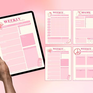Pack de planification bien-être, santé, repas, entraînement, suivi des habitudes (téléchargement numérique)