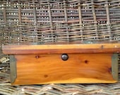Sturdi Cedar Chest- Salesman Sample Wooden Box- Cedar Box- Vintage Box- Wooden Storage