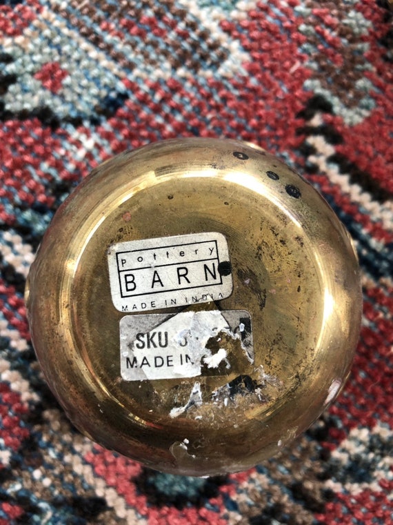 Vintage Pottery Barn Votive Candle Holders Set Of Three Etsy