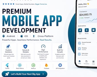 Développement d'applications mobiles | Applications Android, iOS et multiplateformes | Flutter et React Native