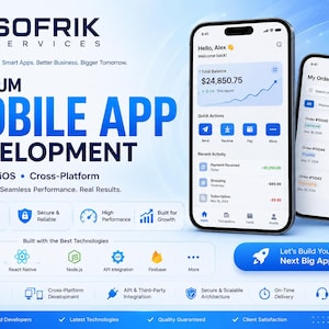 Custom Mobile App Development | Android, iOS, and Cross-Platform Apps | Flutter & React Native