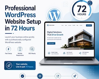 Création de site web WordPress professionnel | Conception d'entreprise en 72 heures