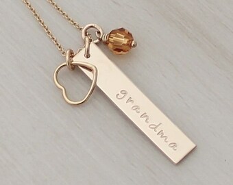 Grandma Necklace - Nana Necklace - Personalized Mom Necklace - Mother's Day Gift for Mom, Nana, Grandma, Grammy, Oma, Nonna, Mimi, Gigi
