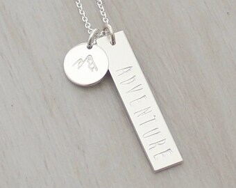 Personalized Inspirational Charms Necklace in Gold or Silver