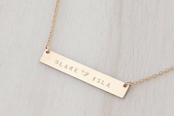 Etsy Name Bar Necklace Discount, 52 
