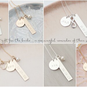 Gift for Bride from Groom Personalized Wedding Date Necklace image 6